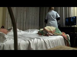 Paying and banging the maid in hotel