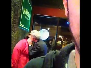 Experienced Couple Make Out At the Bar