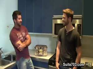 Gay plumber Berke gets humped by Tommy at work only on Suite703