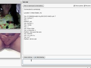 Chatroulette : A Sexual Saucy teen Squirts for me