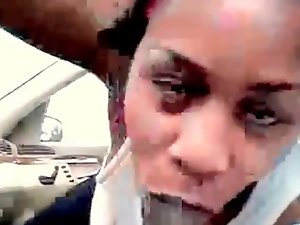 Brittney Jones Stroking KRYSTALS Shaft In The Car