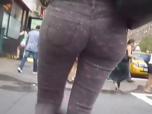 nice sensual hips on the street trousers