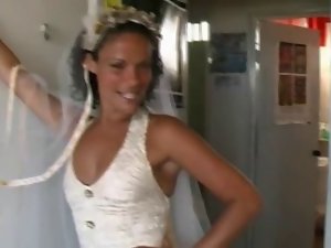 Bride Sharing with Brazilian Lads in Honeymoon